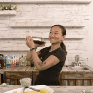 Flair bartender performing at a Toronto event