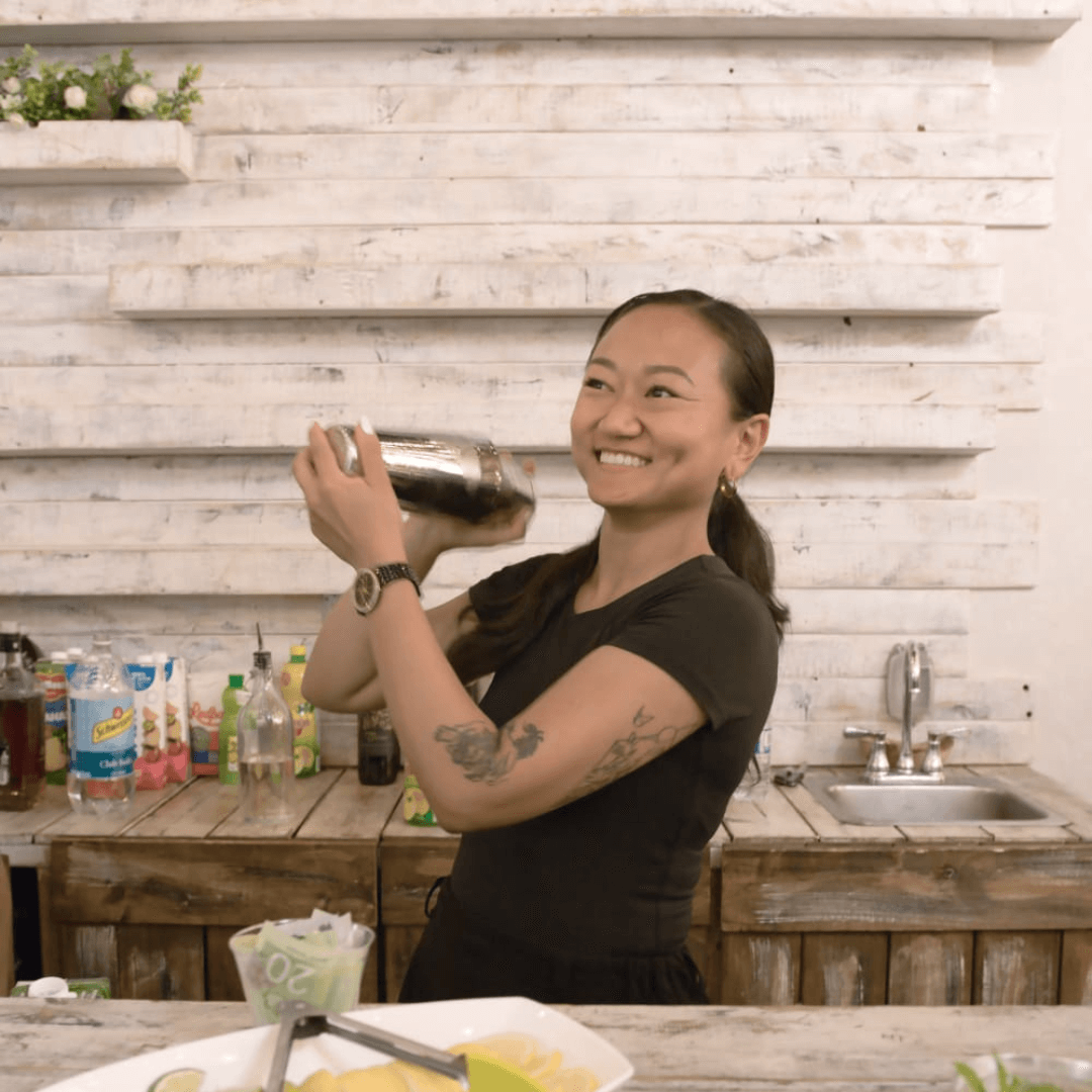 Flair bartender performing at a Toronto event