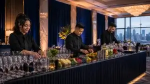 blog 2 bartender staffing guide Our Blog Professional bartenders staffing a Toronto event